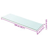 Klares Regalbrett Arlena 100x30cm