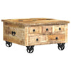 Couchtisch Leora 70x70x40cm (Mango Naturholz)
