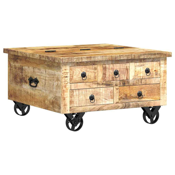 Couchtisch Leora 70x70x40cm (Mango Naturholz)