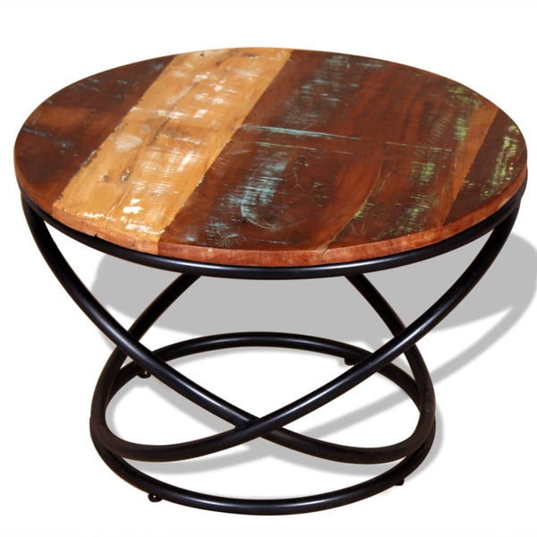 Couchtisch aus recyceltem Massivholz Oroviceanu 60x60x40cm