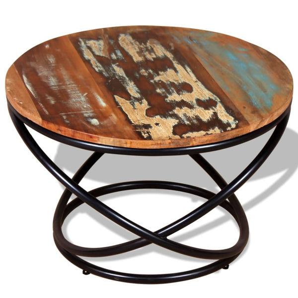 Couchtisch aus recyceltem Massivholz Oroviceanu 60x60x40cm