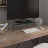TV-taso/Näyttöteline Kirkas lasi 60x25x11 cm