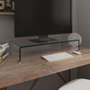 TV-taso/Näyttöteline Kirkas lasi 70x30x13 cm