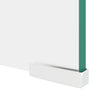 TV-taso/Näyttöteline Kirkas lasi 110x30x13 cm