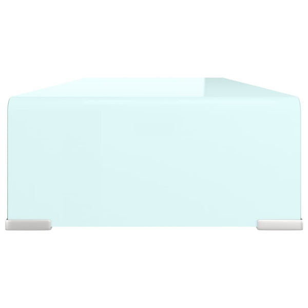Grünes TV-Möbel/Bildschirmständer Antiana 70x30x13cm (Glas)