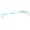 Grüner TV-Ständer/Bildschirmständer Antiana 90x30x13cm (Glas)