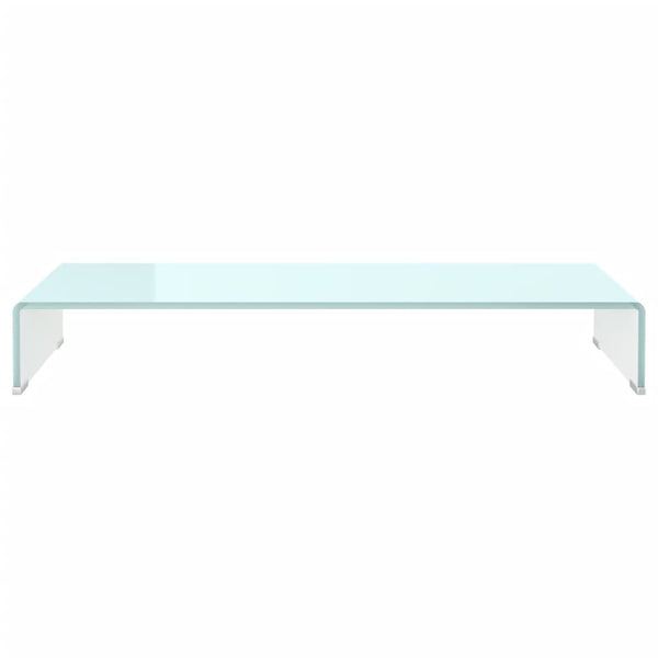 Grüner TV-Ständer/Bildschirmständer Antiana 90x30x13cm (Glas)