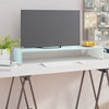 Grüner TV-Ständer/Bildschirmständer Antiana 90x30x13cm (Glas)
