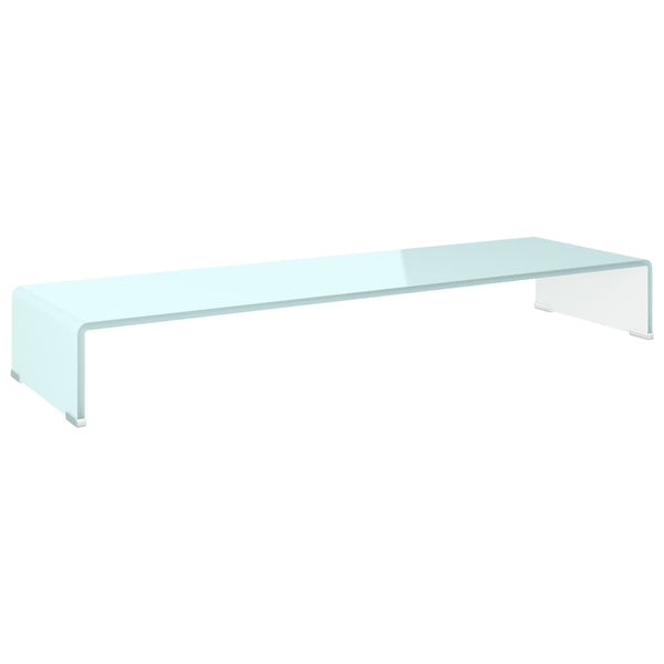 Grüner TV-Ständer/Bildschirmhalter Antiana 100x30x13cm (Glas)