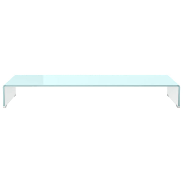 Grüner TV-Ständer/Bildschirmhalter Antiana 100x30x13cm (Glas)