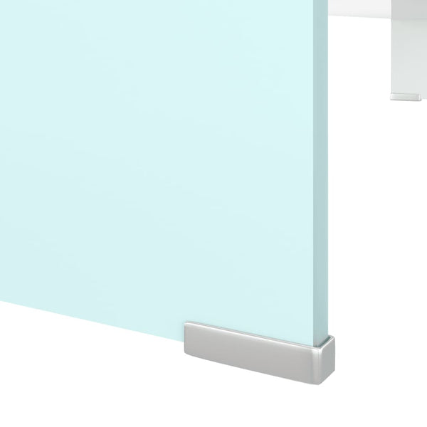 Grüner TV-Ständer/Bildschirmhalter Antiana 100x30x13cm (Glas)