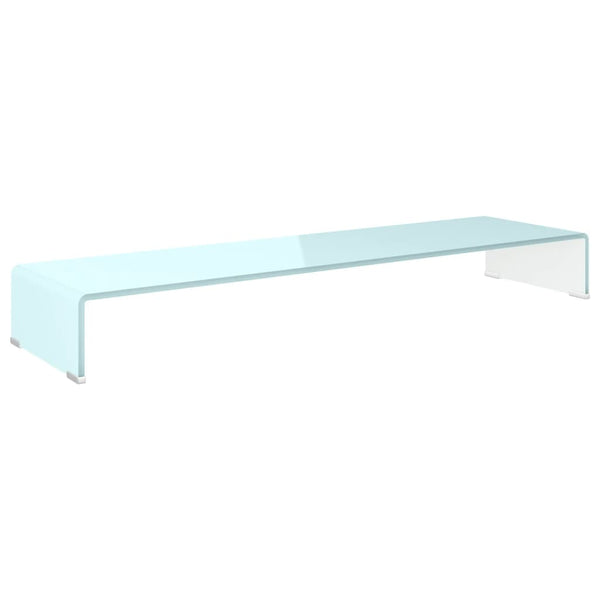 Grünes TV-Möbel/Bildschirmständer Antiana 110x30x13cm (Glas)