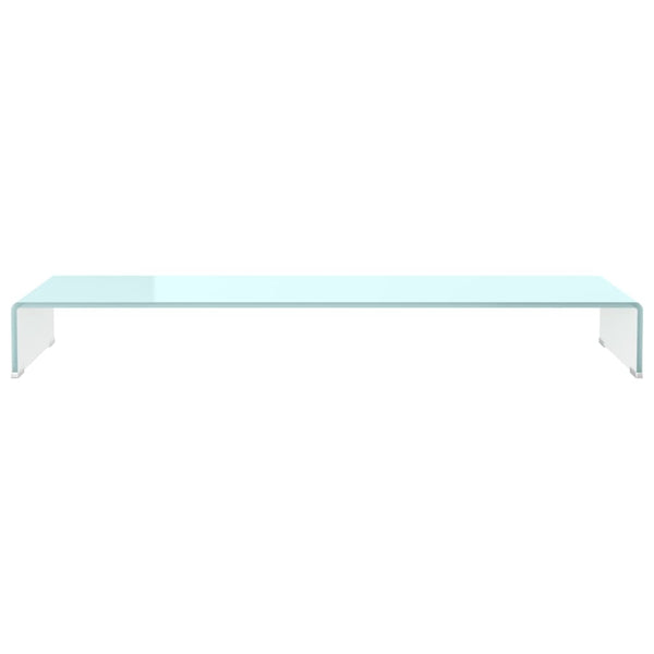 Grünes TV-Möbel/Bildschirmständer Antiana 110x30x13cm (Glas)