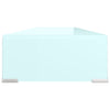Grünes TV-Möbel/Bildschirmständer Antiana 110x30x13cm (Glas)