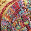 Bunte Hocker mit Chindi-Details Bodale (2 Stück Bambus)
