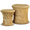 Hocker Bodale (2 Stk. Bambus und Jute)