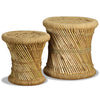 Hocker Bodale (2 Stk. Bambus und Jute)