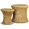 Hocker Bodale (2 Stk. Bambus und Jute)