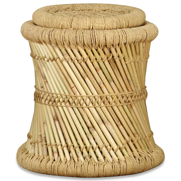 Hocker Bodale (2 Stk. Bambus und Jute)