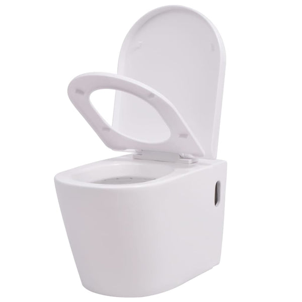Weißes wandhängendes WC Tasel