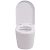 Weißes wandhängendes WC Tasel