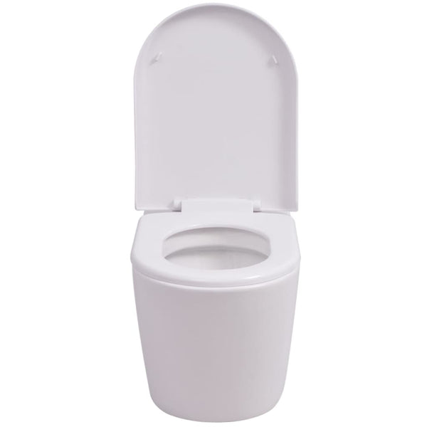 Weißes wandhängendes WC Tasel