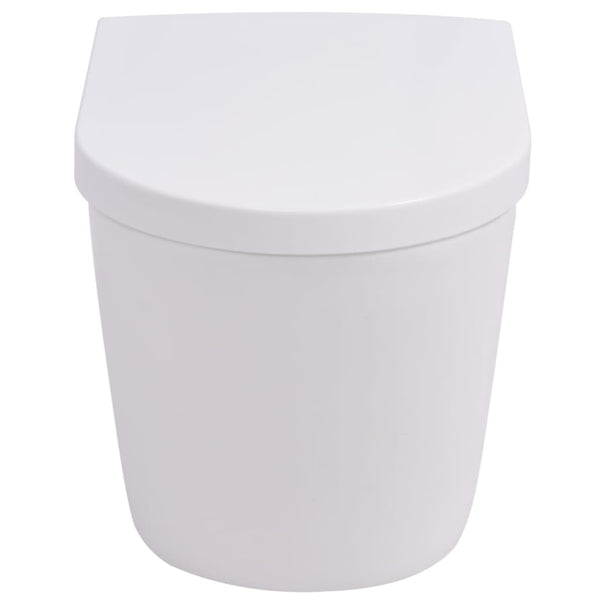 Weißes wandhängendes WC Tasel