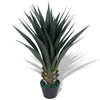 Grüne Kunstpflanze mit Topf Yucca-Palme Deacon 85cm