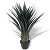 Grüne Kunstpflanze mit Topf Yucca-Palme Deacon 85cm