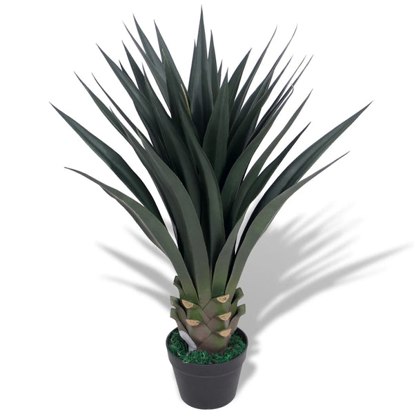 Grüne Kunstpflanze mit Topf Yucca-Palme Deacon 85cm