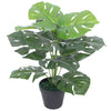 Grüne Kunstpflanze mit Topf Riesen-Monstera Jenie 45cm