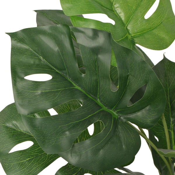 Grüne Kunstpflanze mit Topf Riesen-Monstera Jenie 45cm