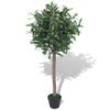 Künstlicher Lorbeerbaum Florans mit Topf, 120 cm, grün