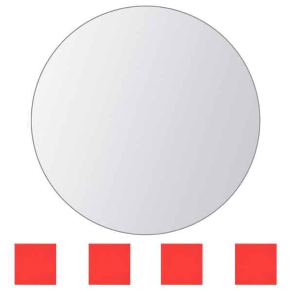 Spiegelkacheln Birtar (8 Stück, rundes Glas)