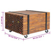 Beistelltisch Scortaru 60x60x38cm (Teak)