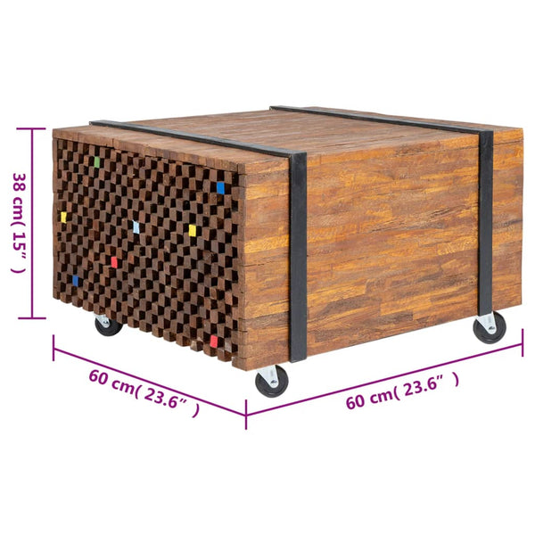 Beistelltisch Scortaru 60x60x38cm (Teak)