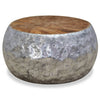 Aluminium Teakholz Couchtisch Papai 60x60x30cm