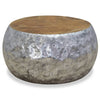 Aluminium Teakholz Couchtisch Papai 60x60x30cm