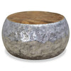 Aluminium Teakholz Couchtisch Papai 60x60x30cm