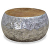 Aluminium Teakholz Couchtisch Papai 60x60x30cm