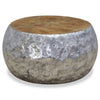 Aluminium Teakholz Couchtisch Papai 60x60x30cm