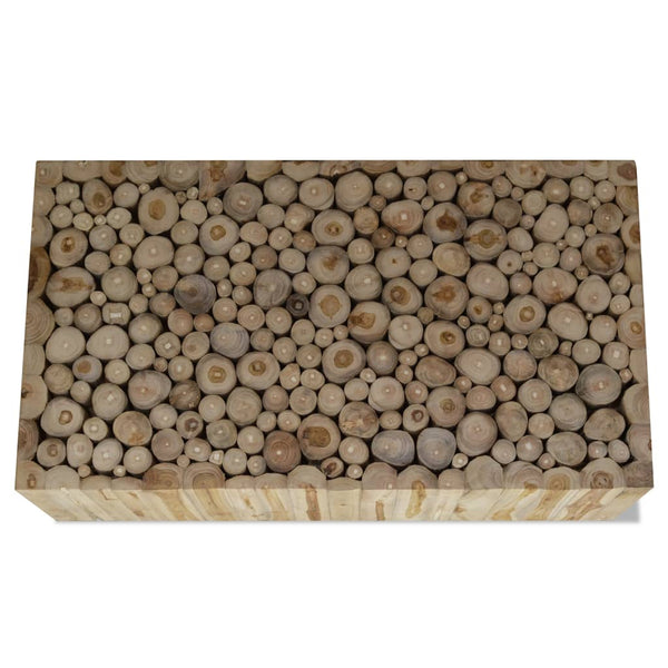 Couchtisch aus echtem Teakholz Mirando 90x50x30cm