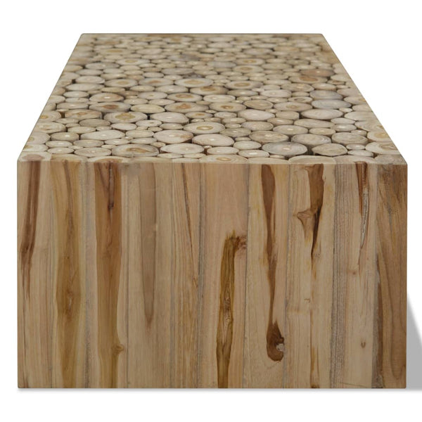 Couchtisch aus echtem Teakholz Mirando 90x50x30cm