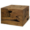 Couchtisch Eufim 50x50x35cm (echtes Teakholz), braun