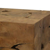 Couchtisch Eufim 50x50x35cm (echtes Teakholz), braun
