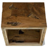 Couchtisch Eufim 50x50x35cm (echtes Teakholz), braun