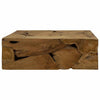 Brauner Couchtisch Evantita 90x50x30cm (echtes Teakholz)