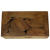 Brauner Couchtisch Evantita 90x50x30cm (echtes Teakholz)