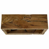 Brauner Couchtisch Evantita 90x50x30cm (echtes Teakholz)