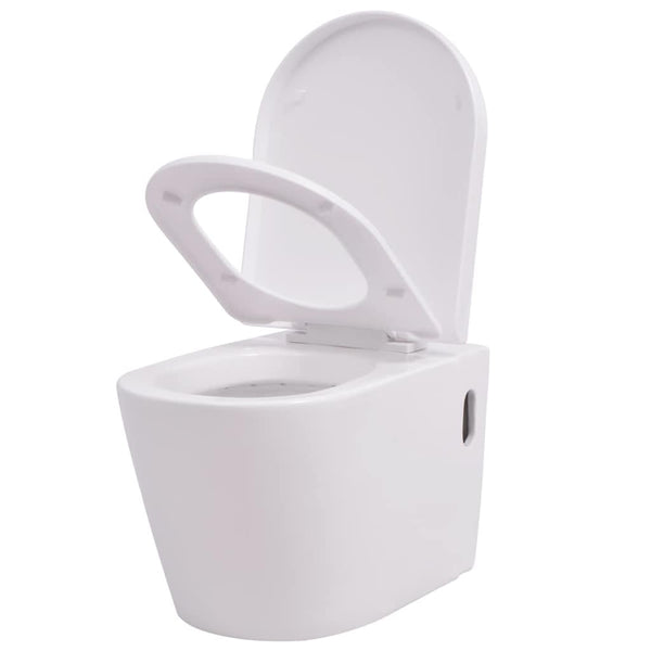 Weißes WC mit integriertem Spülkasten Hrisanta (Keramik)